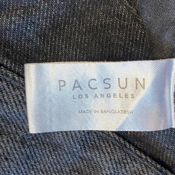 PacSun 90s Girlfriend Denim Jean Shorts Size 22 Black - Picture 5 of 8